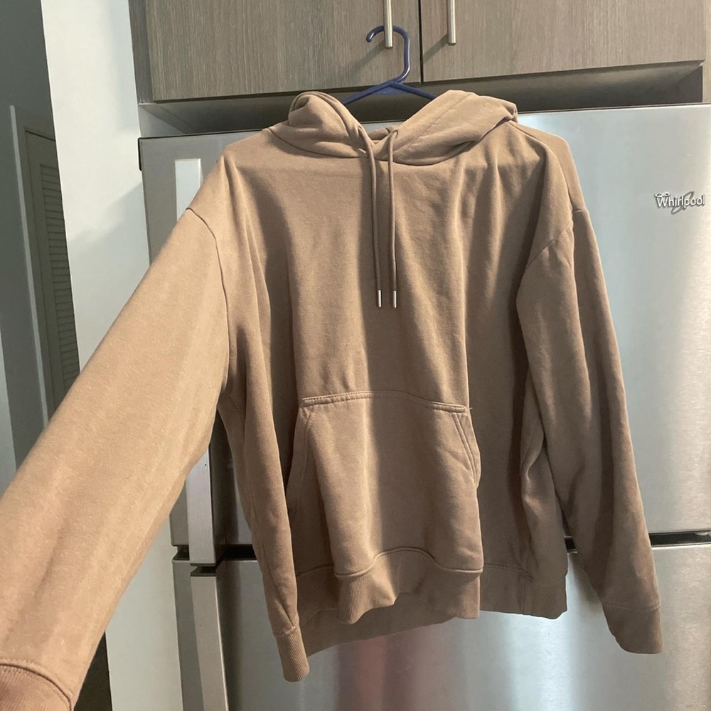 Men's Tan Hoodie Sweater